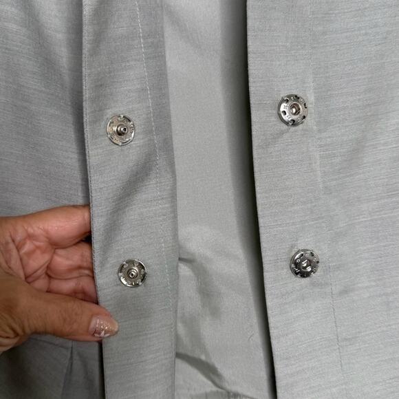 Narciso Rodriguez Womens Light Grey Made in Italy Silk Blazer - Picture 8 of 11